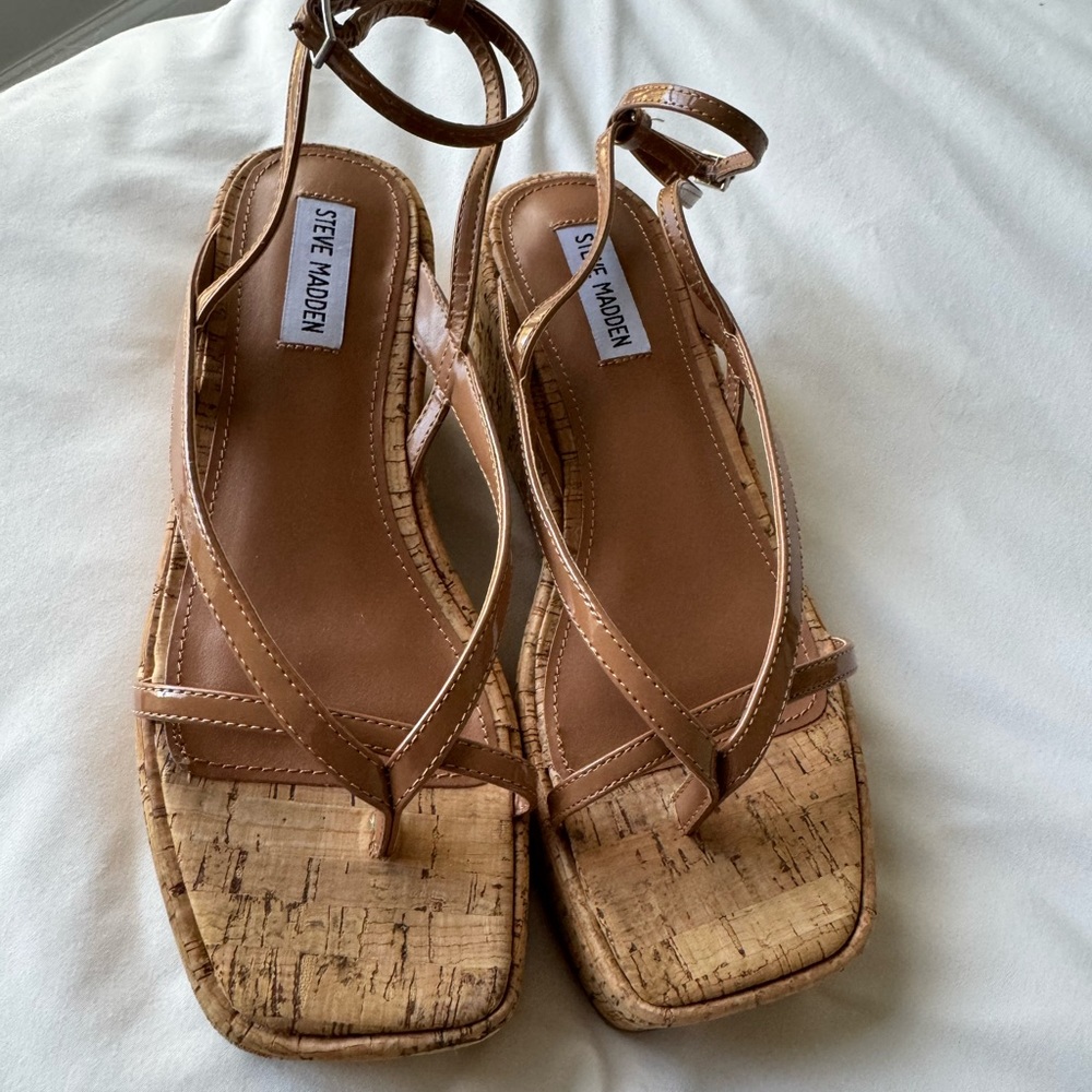 Steve Madden Cork Platform Wedges